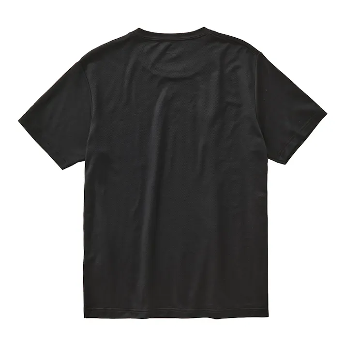 抗菌防臭綿混SDTシャツ 丸首 M ブラック