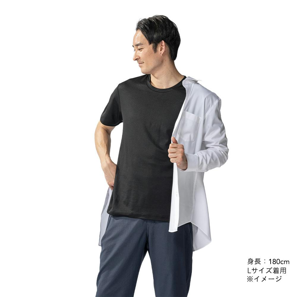 抗菌防臭綿混SDTシャツ 丸首 LL ブラック | 作業着・作業服・安全靴
