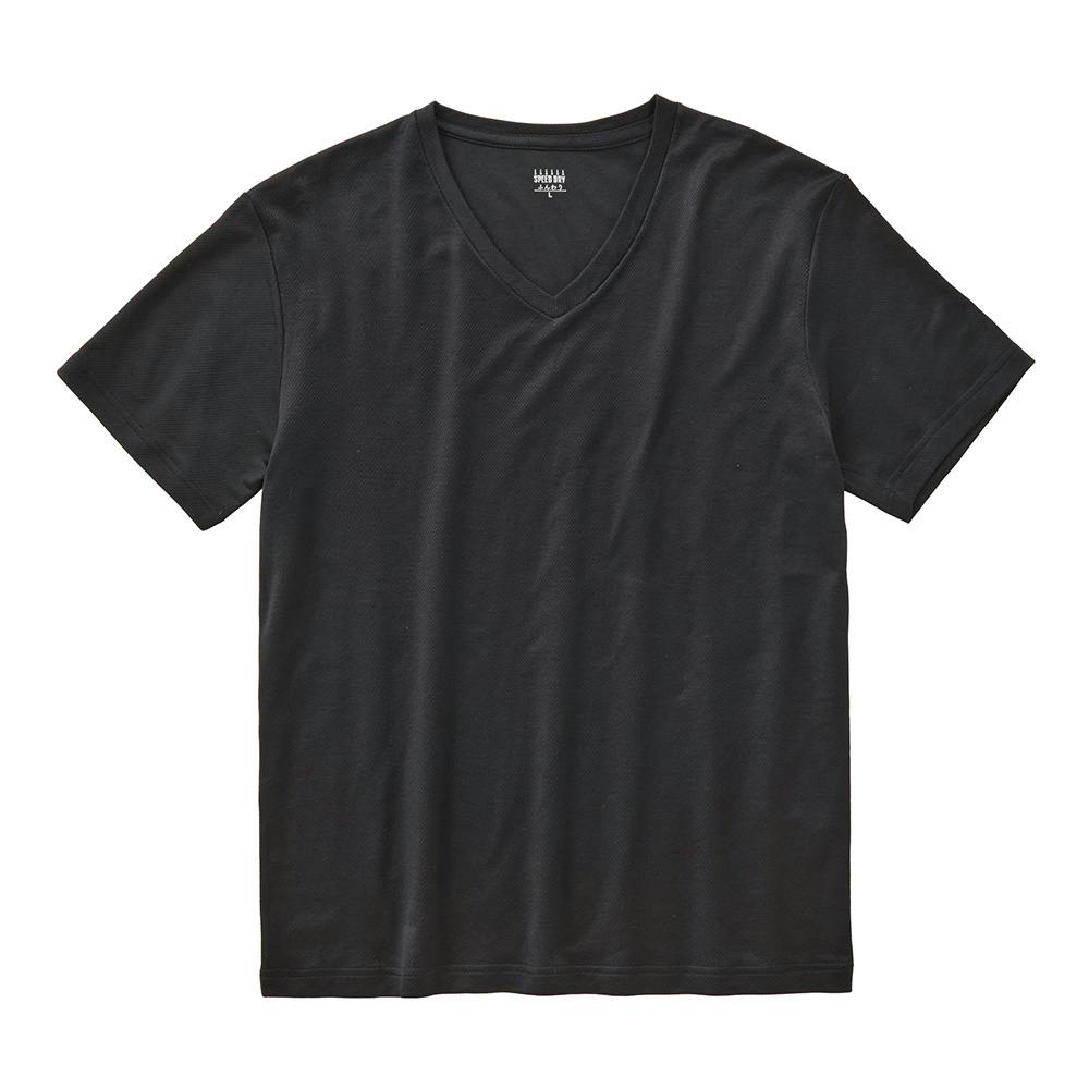 抗菌防臭綿混SDTシャツ V首 L ブラック | 作業着・作業服・安全靴 通販