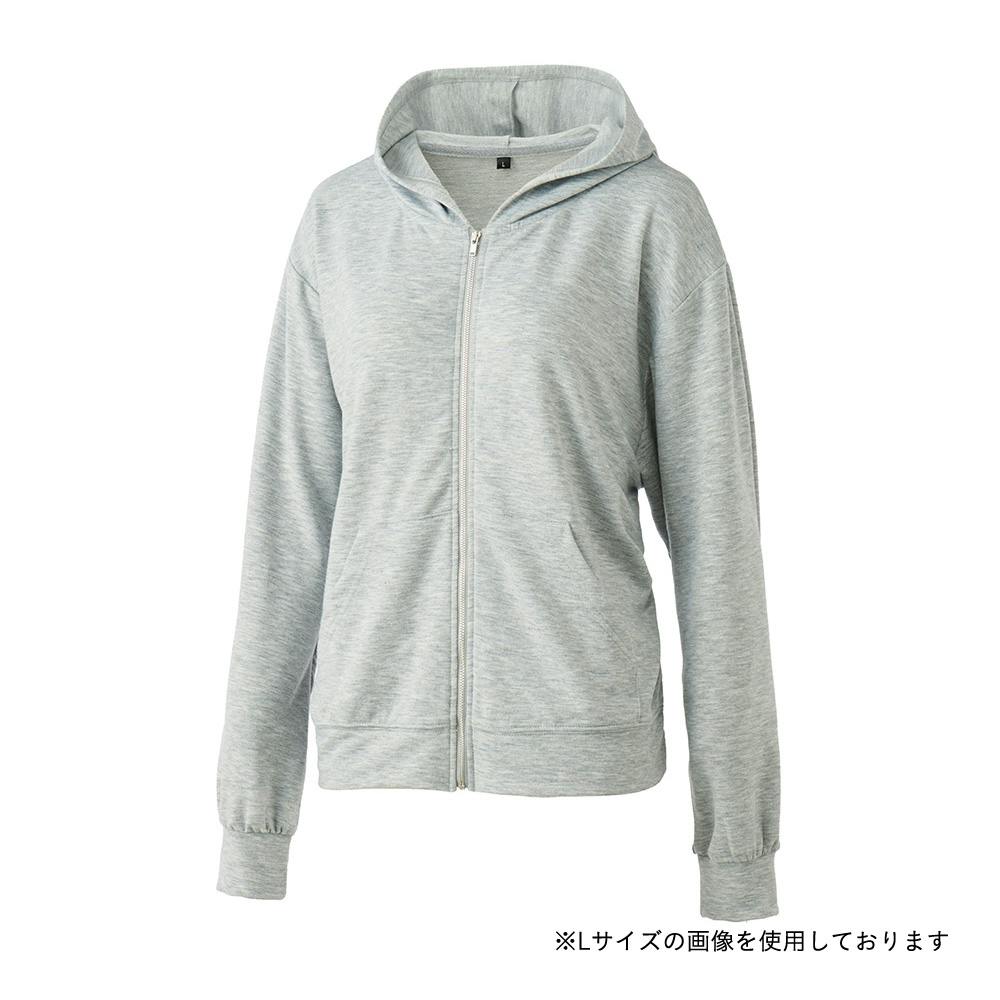 婦人らくらくジップパーカー M グレー