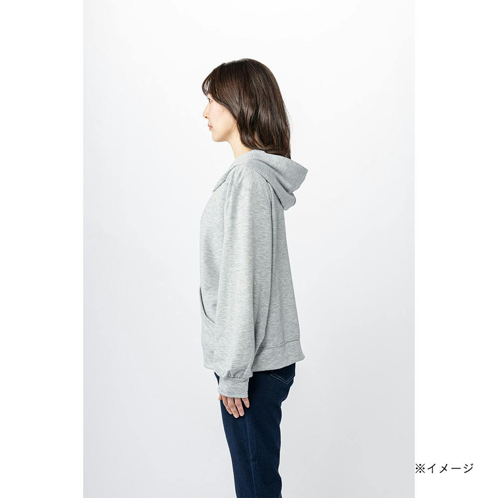 婦人らくらくジップパーカー LL グレー | 作業着・作業服・安全靴 通販