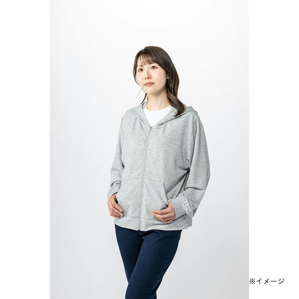 婦人らくらくジップパーカー M ブラック | 作業着・作業服・安全靴