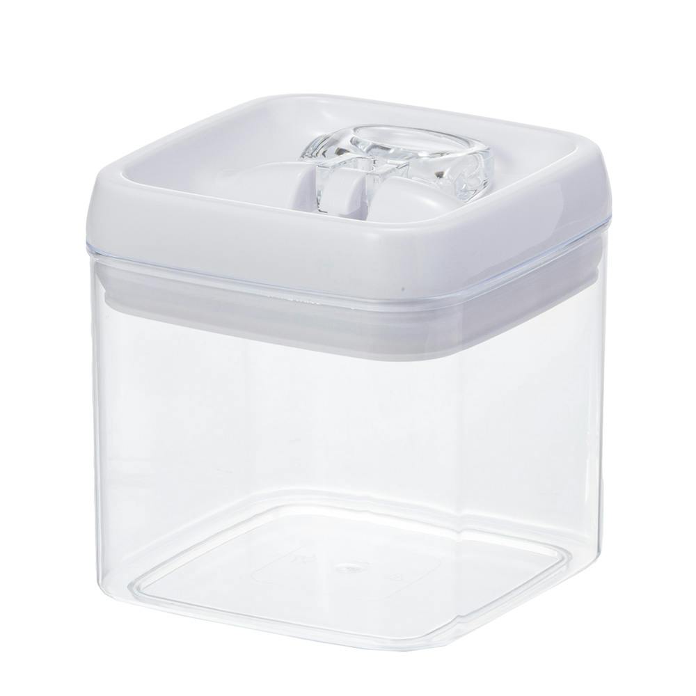 片手で開閉できるペットフードストッカー 1.0L