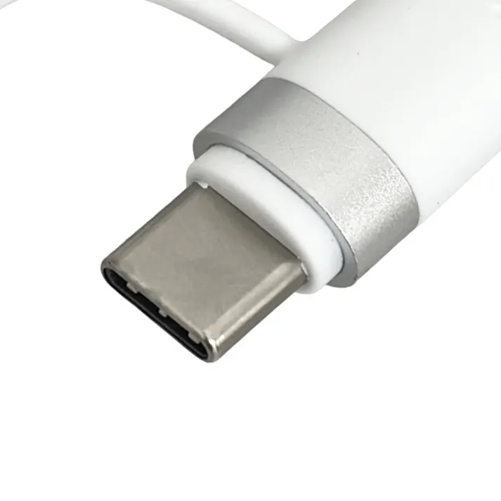 カインズ シリコンケーブル マグネットタイプ Type-A to Type-C +互換Lightning用 1m ホワイト