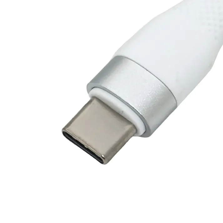 カインズ シリコンケーブル マグネットタイプ Type-C to Type-C +互換Lightning用 1m ホワイト
