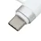 カインズ シリコンケーブル マグネットタイプ Type-C to Type-C +互換Lightning用 1m ホワイト