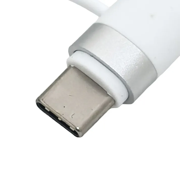 カインズ シリコンケーブル マグネットタイプ Type-C to Type-C +互換Lightning用 1m ホワイト