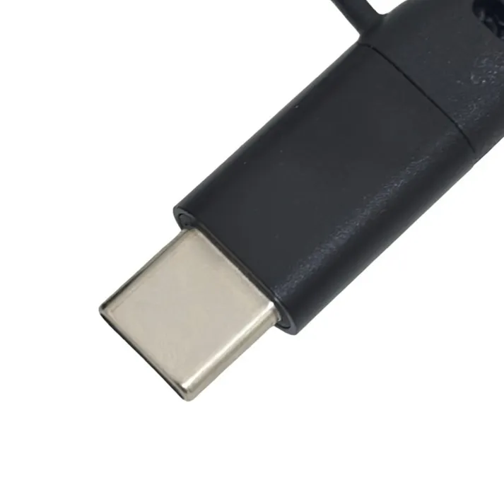 カインズ 平型ケーブル マグネットタイプ Type-A to Type-C +互換Lightning用 1m ブラック
