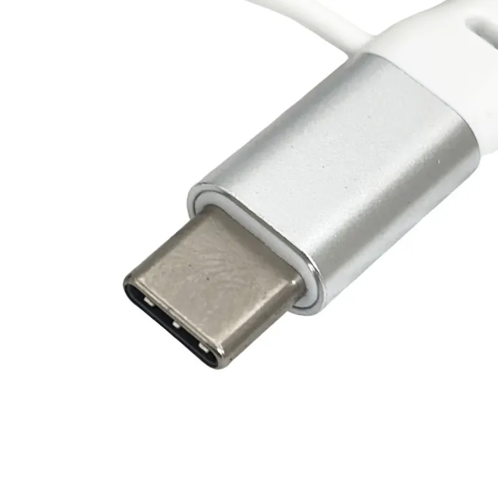 カインズ 平型ケーブル マグネットタイプ Type-A to Type-C +互換Lightning用 1m ホワイト