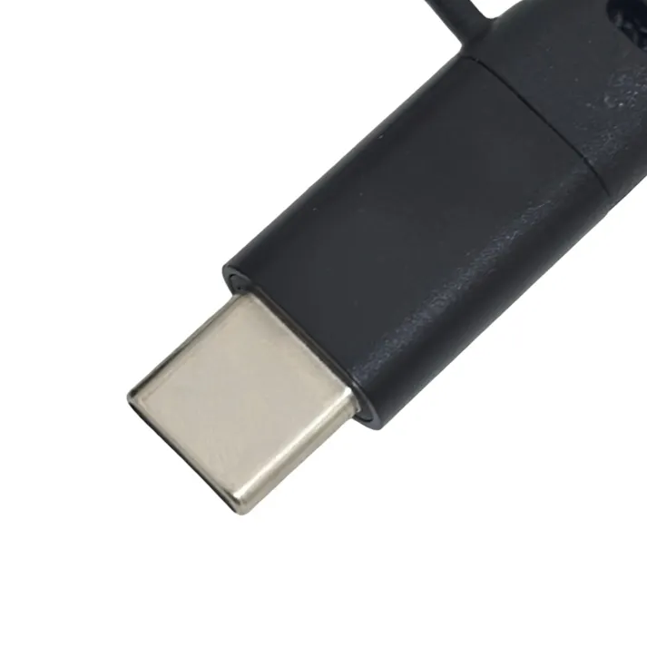 カインズ 平型ケーブル マグネットタイプ Type-C to Type-C +互換Lightning用 1m ブラック