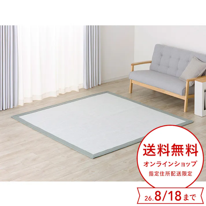 &Pet 洗えるラグ グリーン 幅190cm 奥行240cm