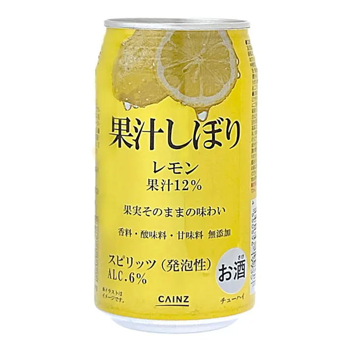 果汁しぼり レモン ALC.6% 350ml