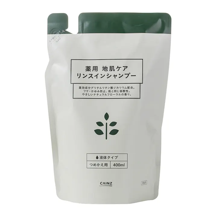 カインズ 薬用 地肌ケア リンスインシャンプー 詰替 400ml