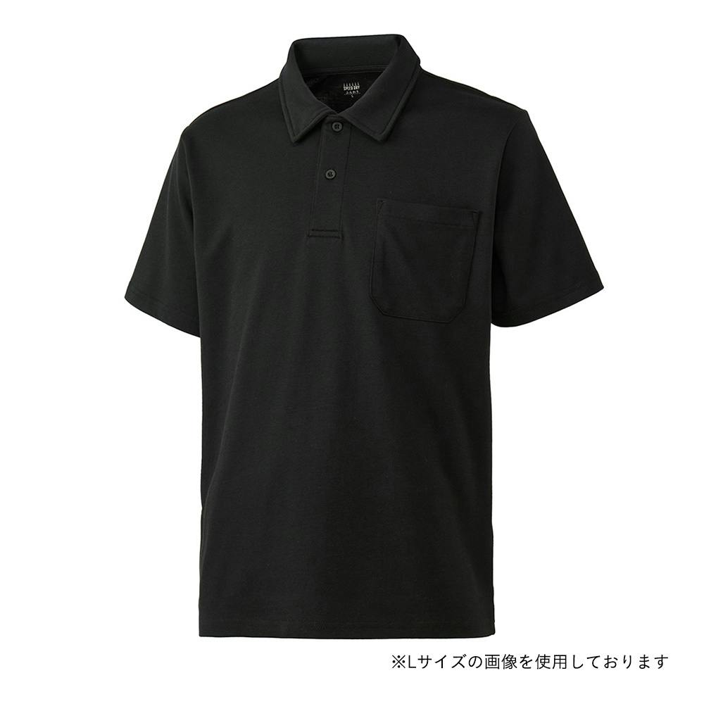 SD綿混ポロシャツ ブラック M | 作業着・作業服・安全靴 通販