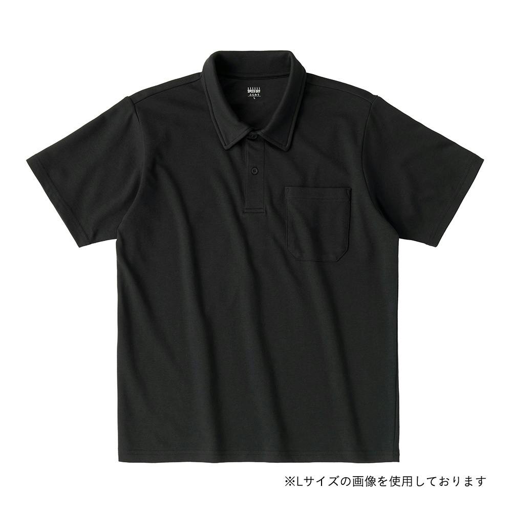 SD綿混ポロシャツ ブラック M | 作業着・作業服・安全靴 通販
