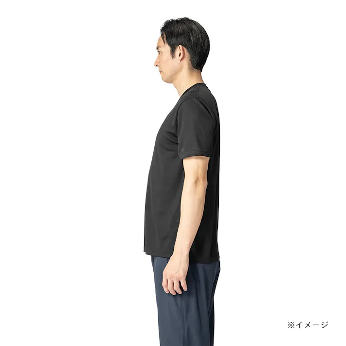 抗菌防臭SDTシャツ2枚組 丸首 LL ブラック