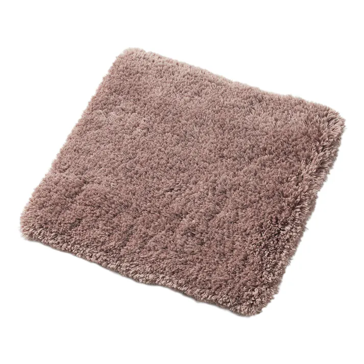 洗えるパズルラグマット シャギー ブラウン 幅38cm 奥行38cm 厚さ2cm