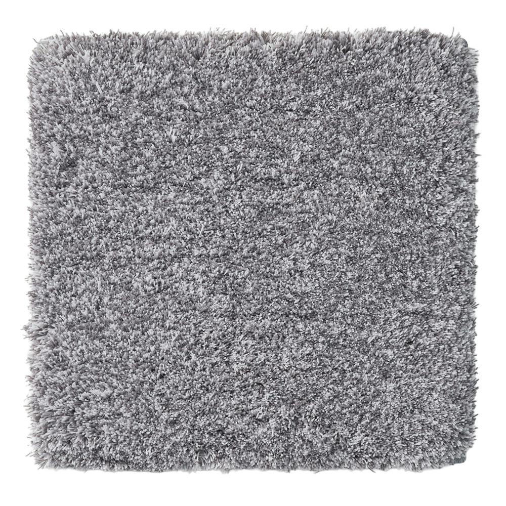 洗えるパズルラグマット Vシャギー グレー 幅38cm 奥行38cm 厚さ2cm