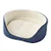 犬猫兼用 防ダニ/抗菌防臭 丸型ベッド M ネイビー