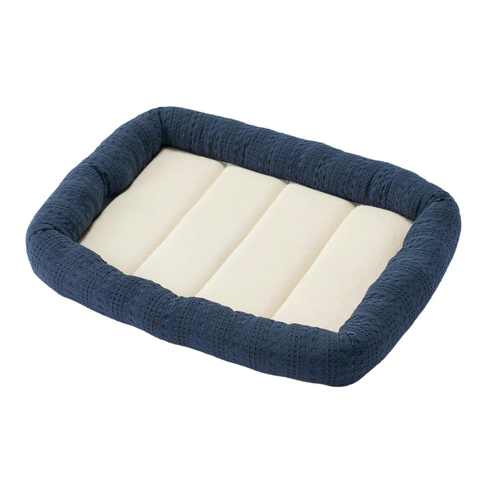 犬猫兼用 防ダニ/抗菌防臭 クッションマット S ネイビー