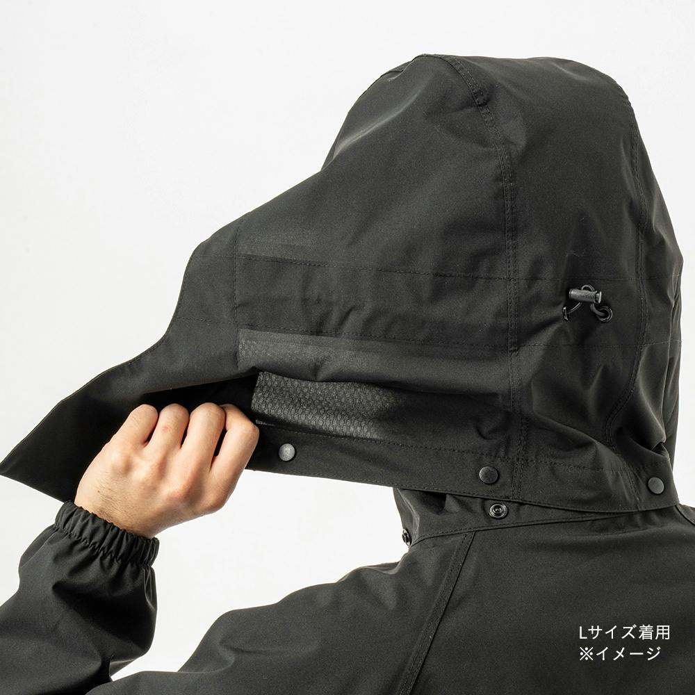 ムレにくいレインスーツ LL ブラック | 作業着・作業服・安全靴 通販
