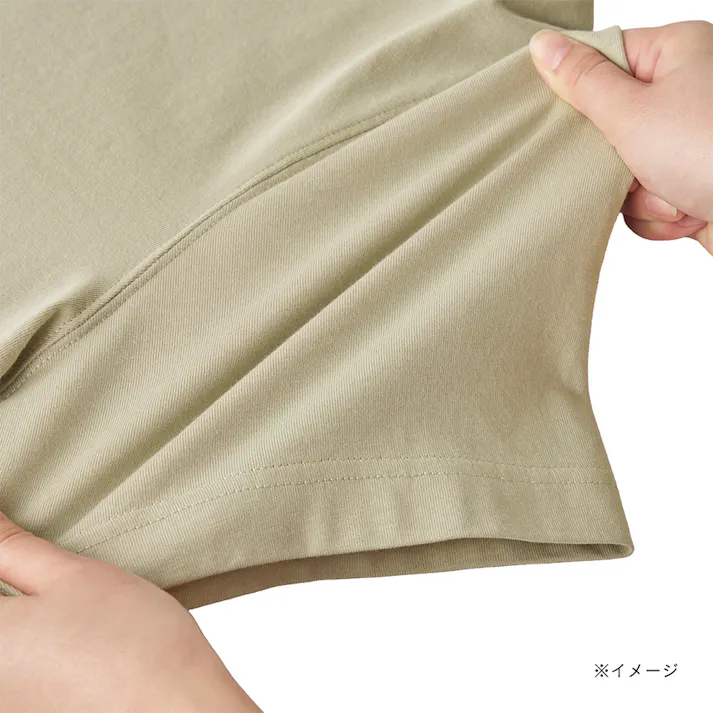 やさしい肌触りの綿100%Tシャツ ベージュ M