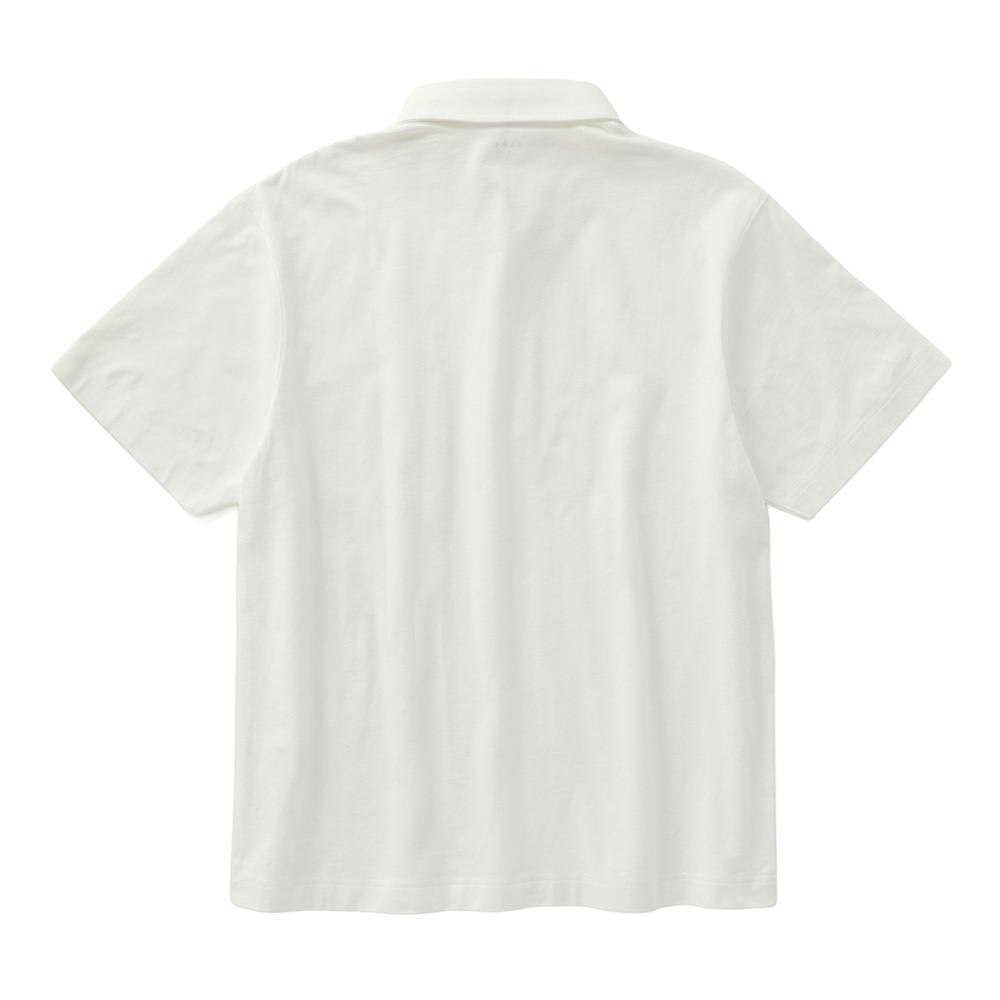 やさしい肌触りの綿100%ポロシャツ ホワイト L | 作業着・作業服・安全