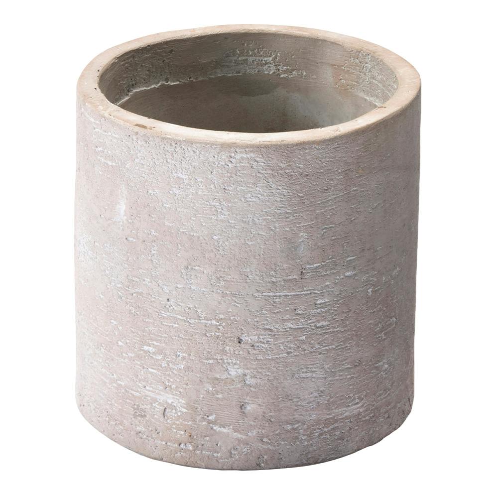 ファイバーセメント鉢 モダン アンティークホワイト S