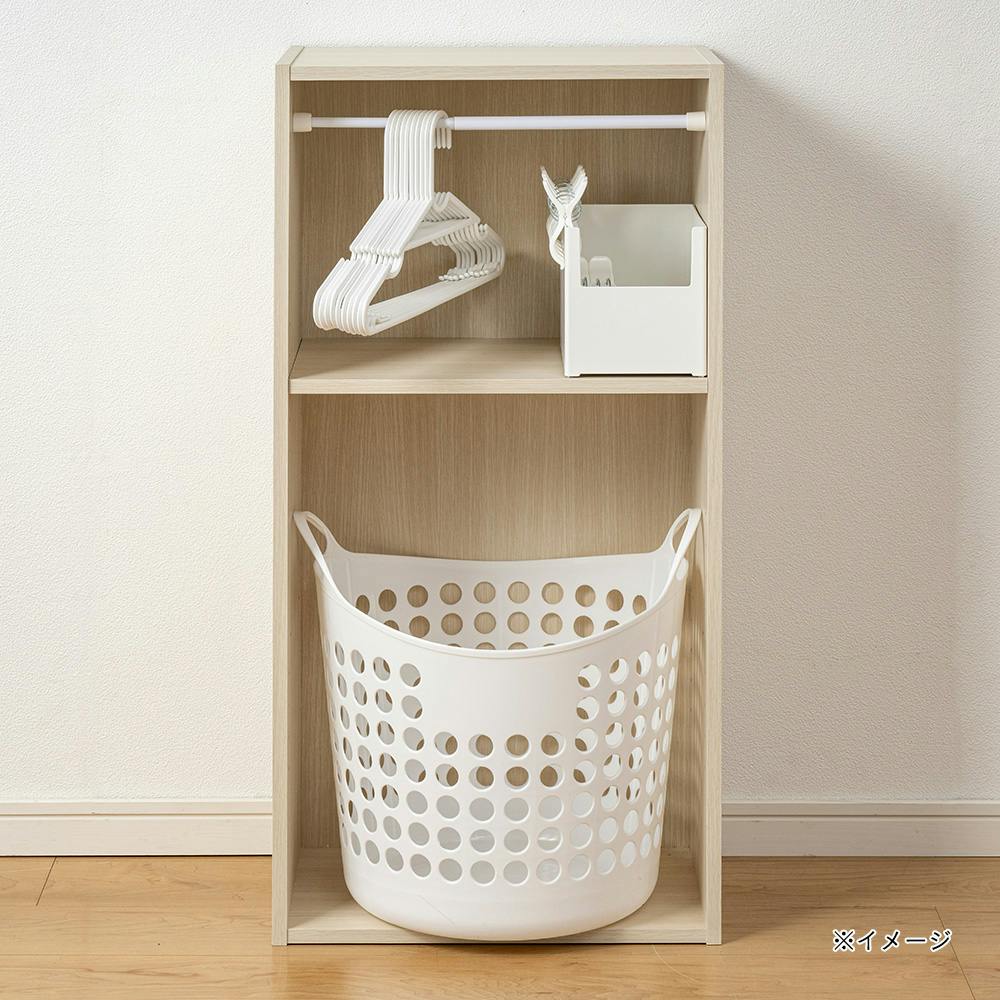 ソフトバスケット ホワイト 幅43cm 奥行38cm 高さ40cm | ランドリー