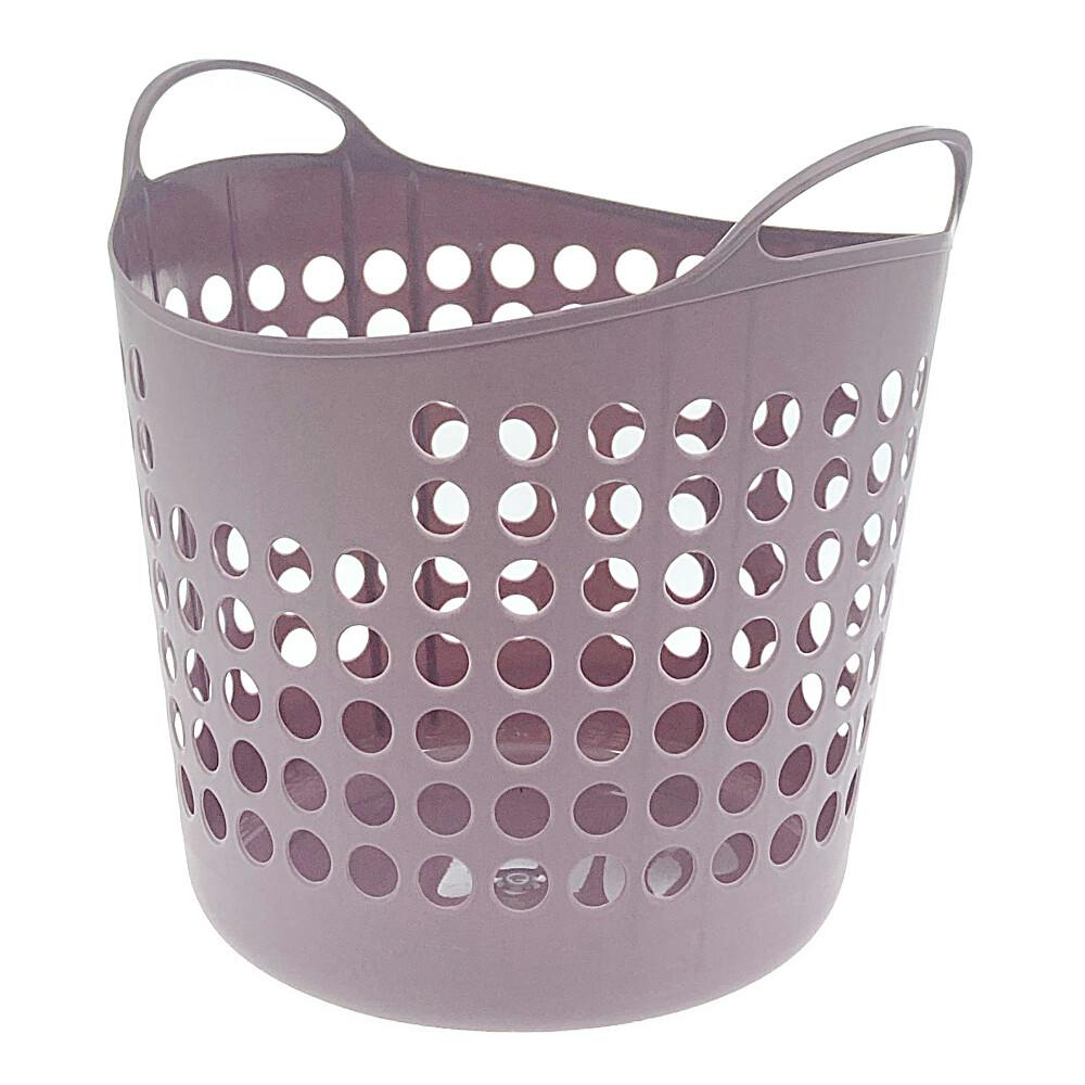 ソフトバスケット パープル 幅43cm 奥行38cm 高さ40cm