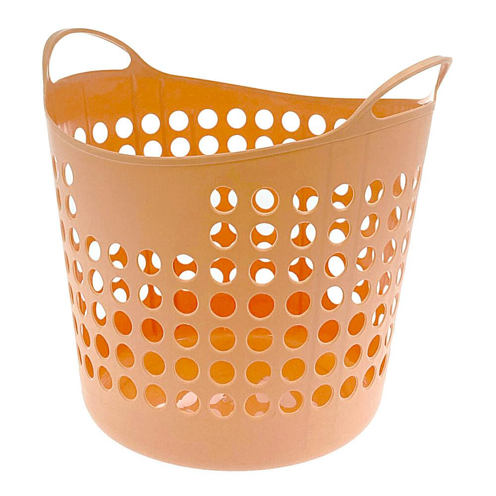 ソフトバスケット オレンジ 幅43cm 奥行38cm 高さ40cm