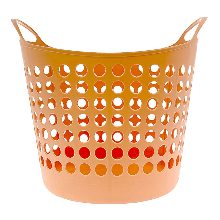 ソフトバスケット オレンジ 幅43cm 奥行38cm 高さ40cm