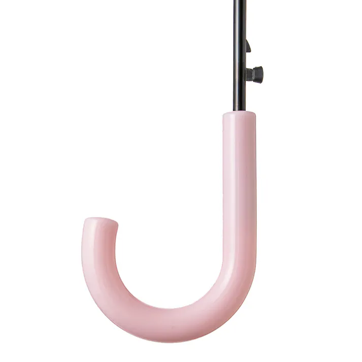 透明窓付きワンタッチ式学童傘 55cm ピンク