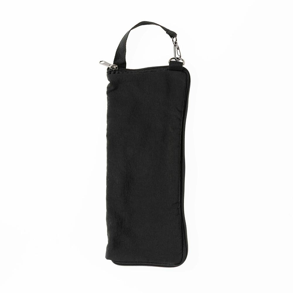 吸水マイクロファイバー付き 折りたたみ傘ポーチ ブラック 29cm