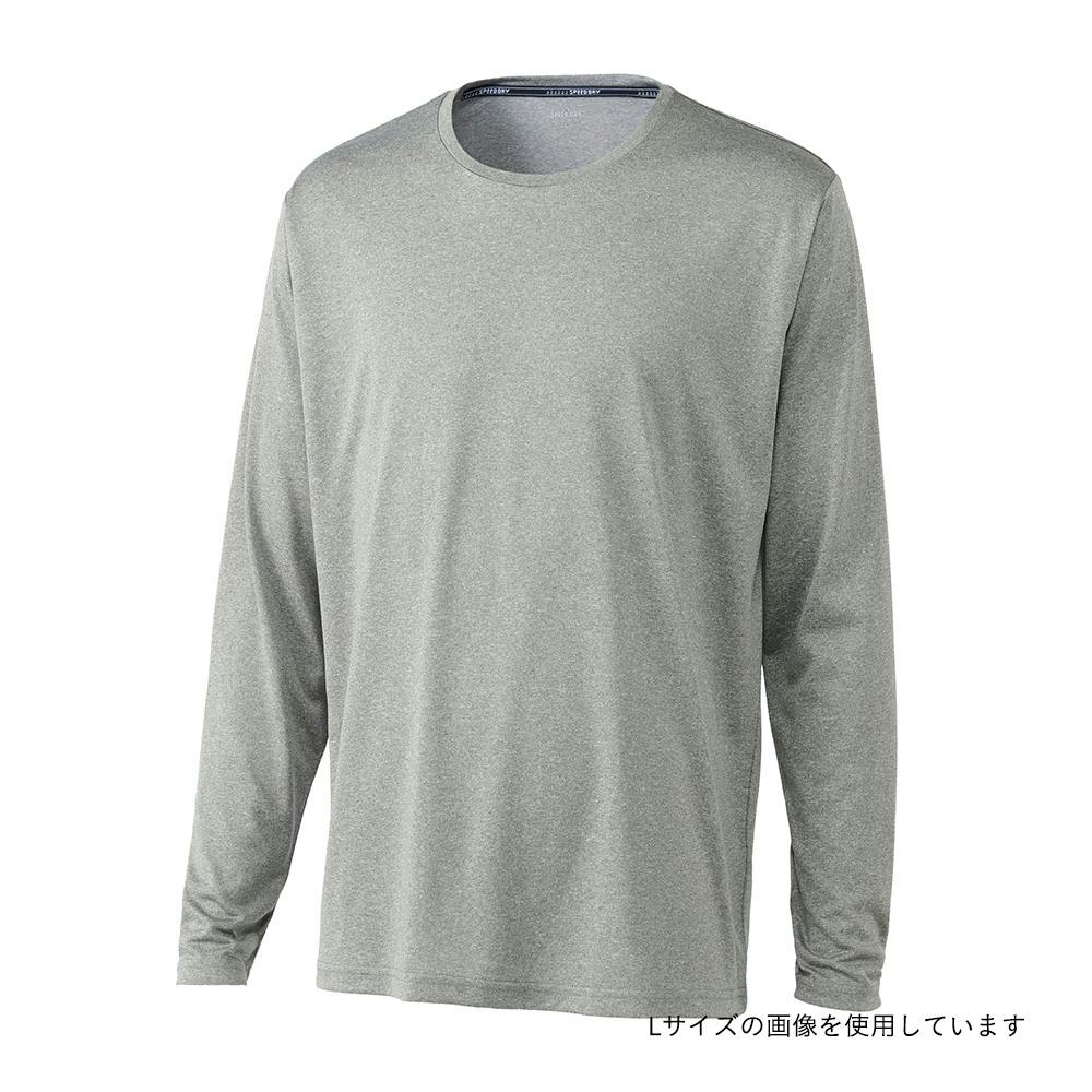 接触冷感Tシャツ 長袖 M 杢グレー | 作業着・作業服・安全靴 通販