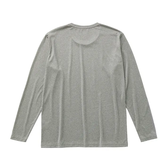 接触冷感Tシャツ 長袖 LL 杢グレー