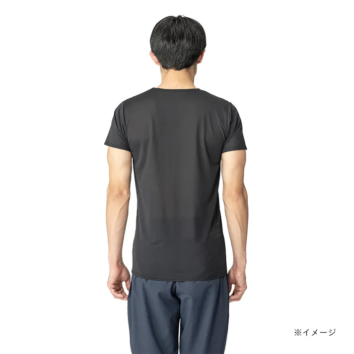 SD ひんやりインナー 丸首 M ブラック