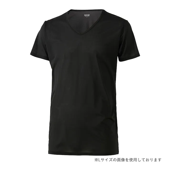 SD ひんやりインナー V首 LL ブラック