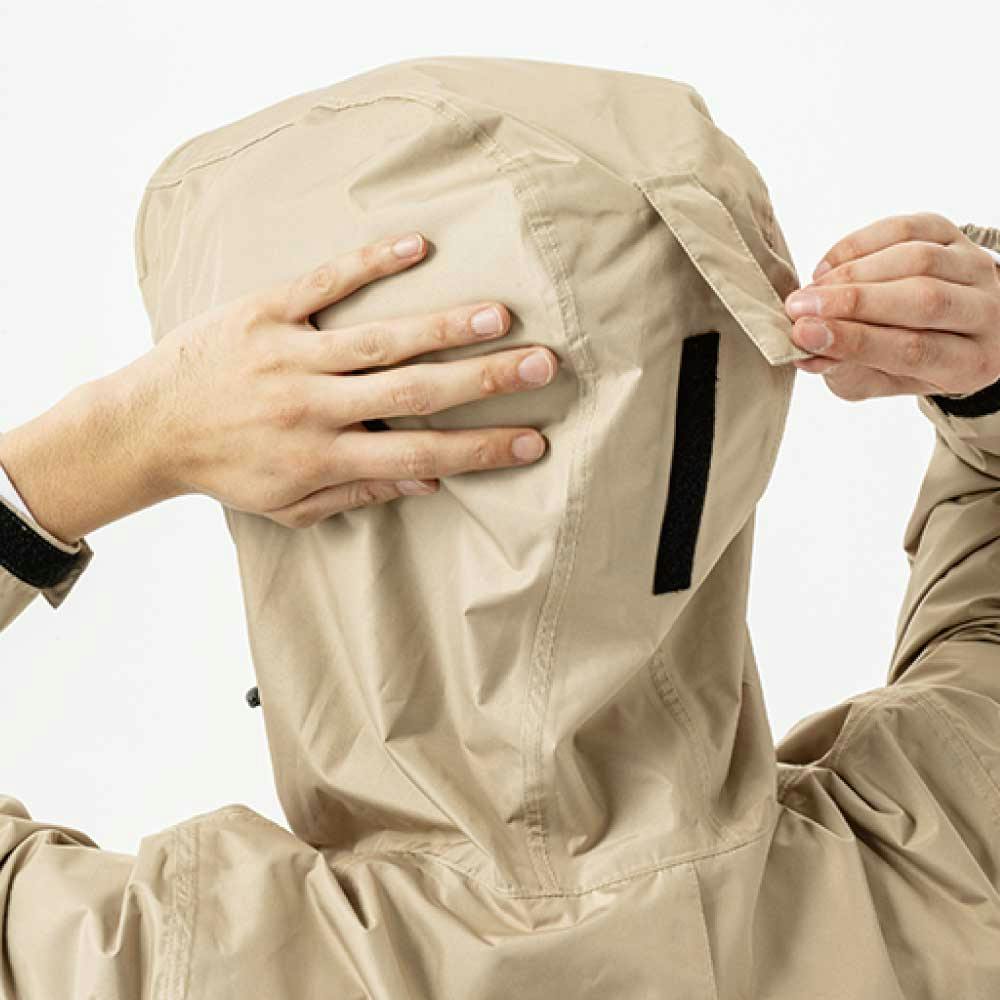 リュックを雨から守れるレインスーツ 3L ベージュ | 作業着・作業服