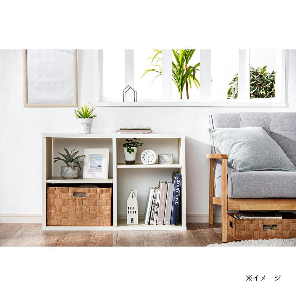 縦横使用できるオープンラック ホワイト SH48 幅90cm 奥行29cm 高さ