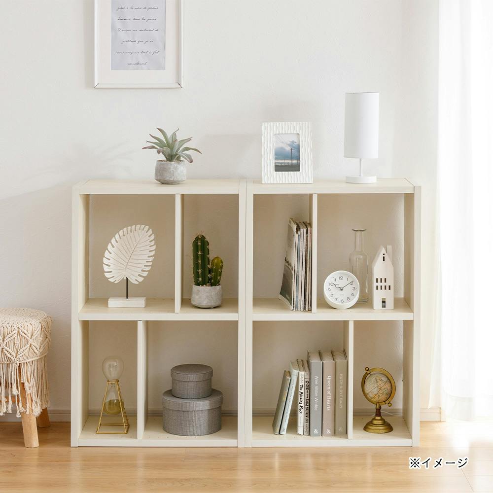 縦横使用できるオープンラック ホワイト SH48 幅90cm 奥行29cm 高さ