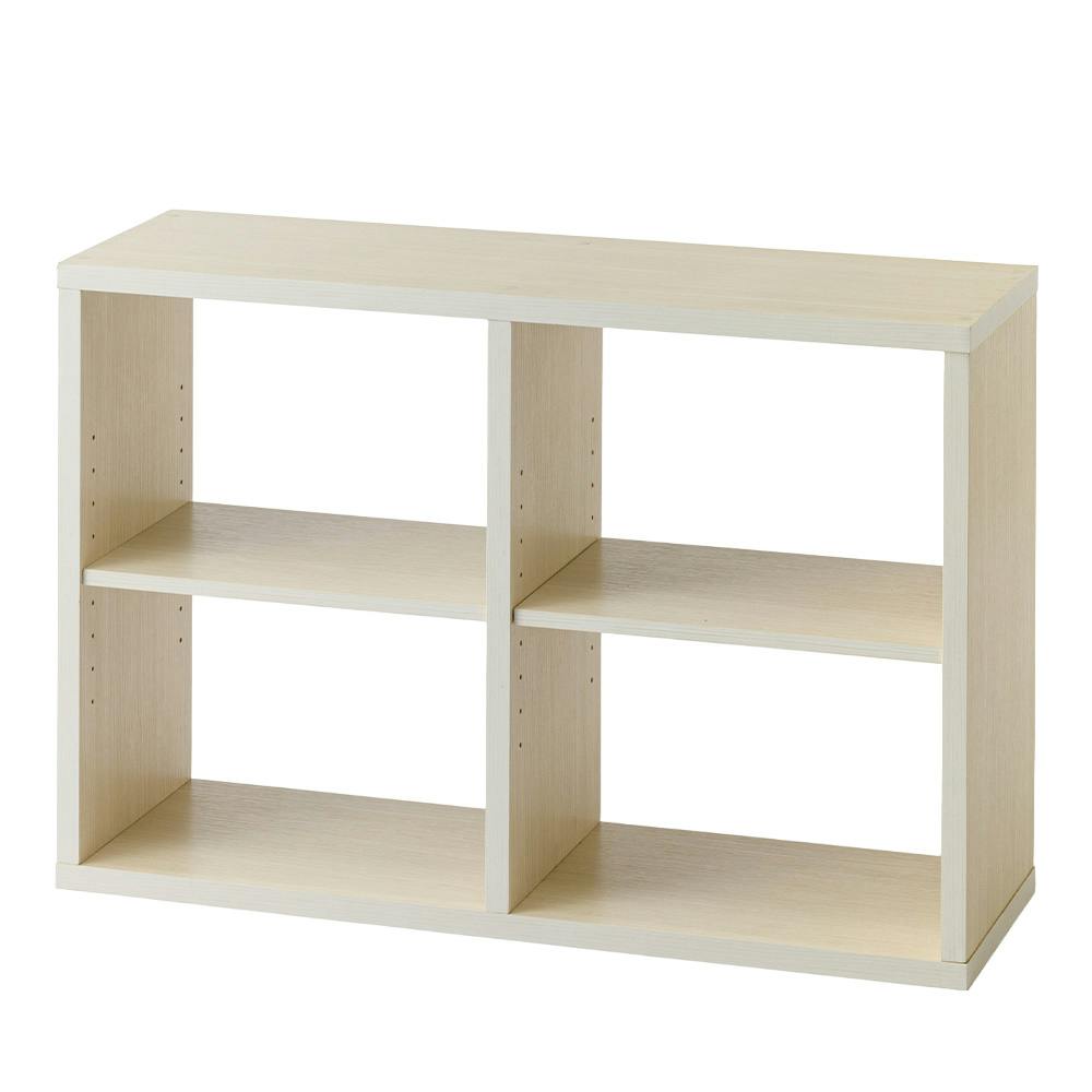 縦横使用できるオープンラック ホワイト SH48 幅90cm 奥行29cm 高さ