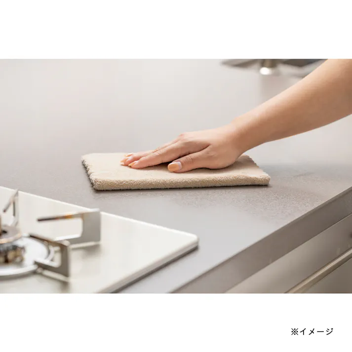 厚手抗菌 ふわふわマイクロファイバークロス ベージュ 10枚入り
