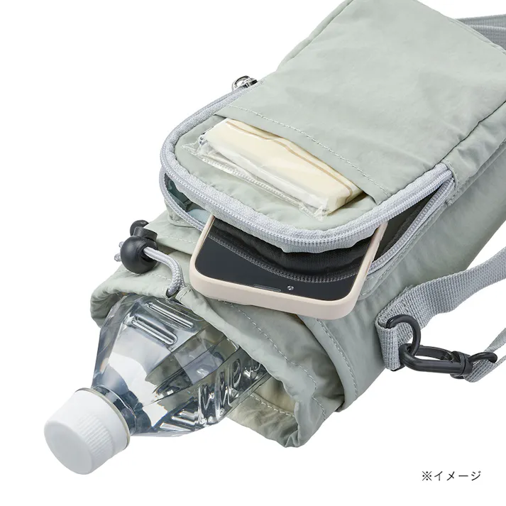 スマホが入るボトルカバー ミントグリーン 幅14.5cm 高さ21.5cm