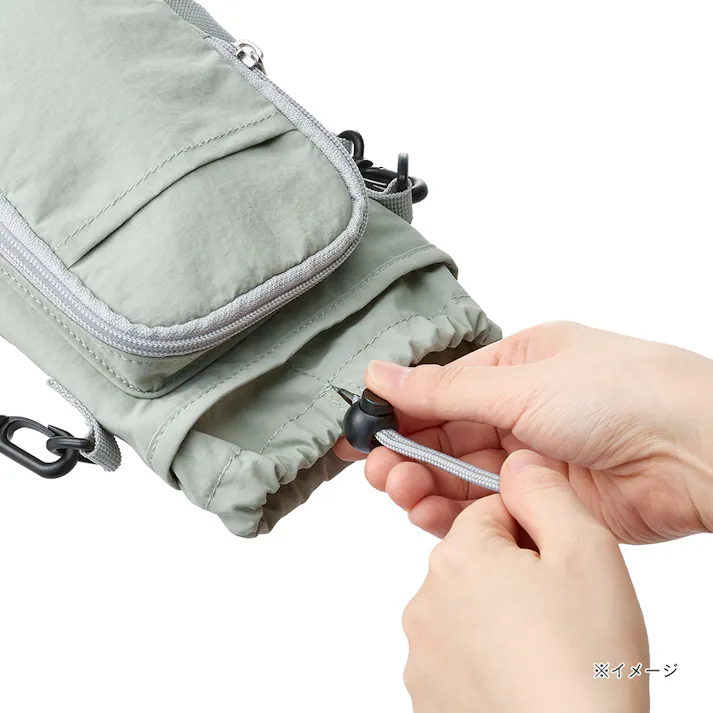 スマホが入るボトルカバー ミントグリーン 幅14.5cm 高さ21.5cm