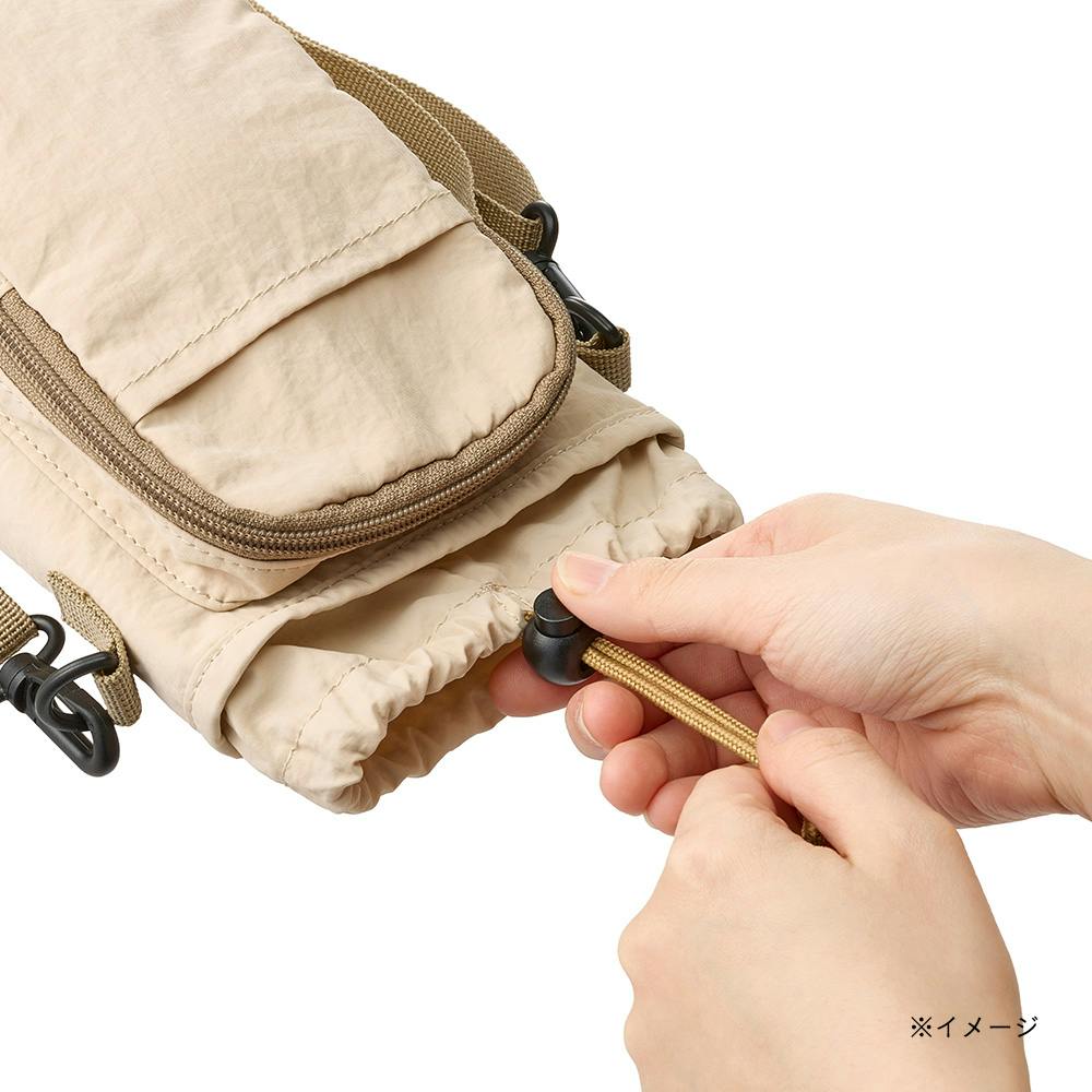 スマホが入るボトルカバー ライトベージュ 幅14.5cm 高さ21.5cm | 弁当