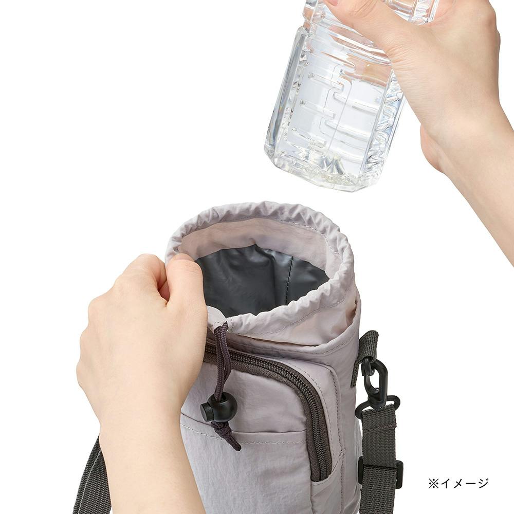 スマホが入るボトルカバー ライトグレー 幅14.5cm 高さ21.5cm | 弁当箱