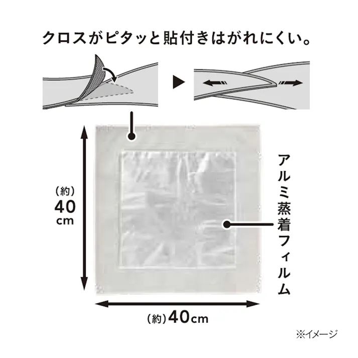 保冷マルチクロス ブルー 幅40cm 高さ40cm