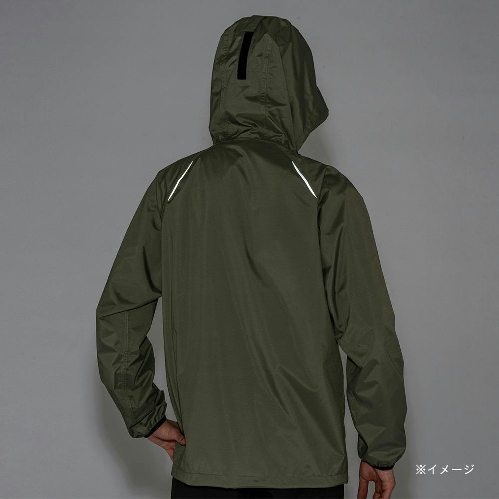 ムレにくいストレッチレインスーツ M カーキ | 作業着・作業服・安全靴