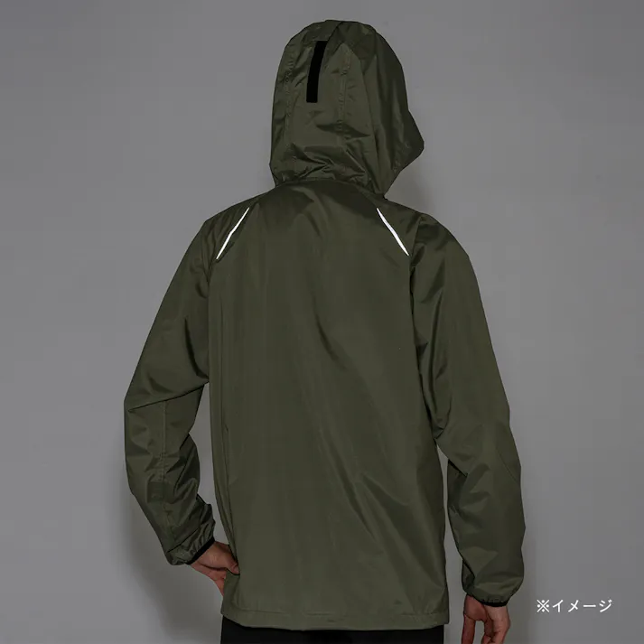 ムレにくいストレッチレインスーツ M カーキ